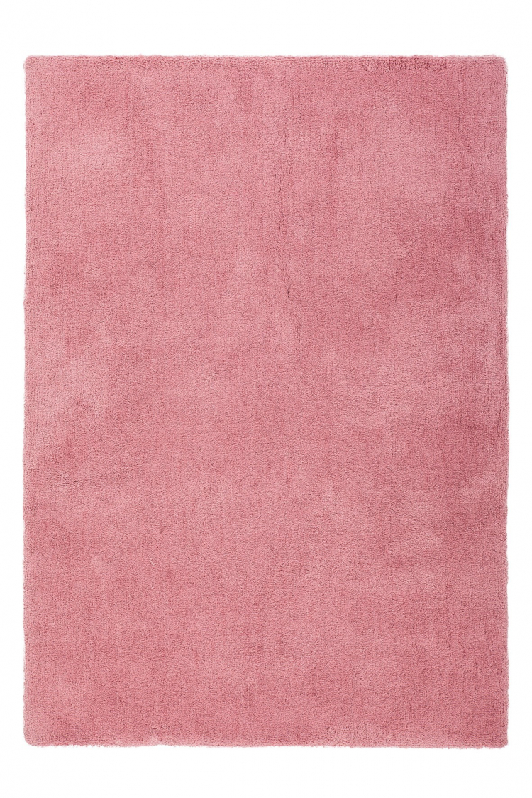 Однотонный розовый ковер